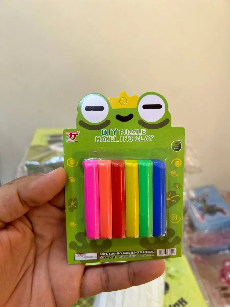 كارت صلصال ٦ لون صينى