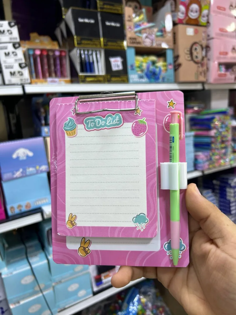 To do list  ( Planner Clip / Yassin ) 1276  بلانشيطة + قلم 