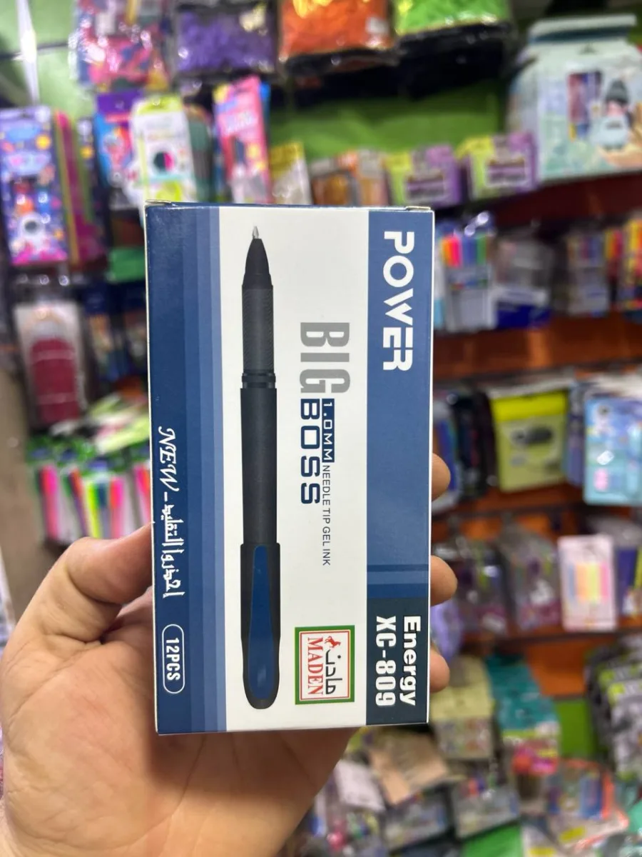 علبة قلم حبر BIG BOSS - ازرق