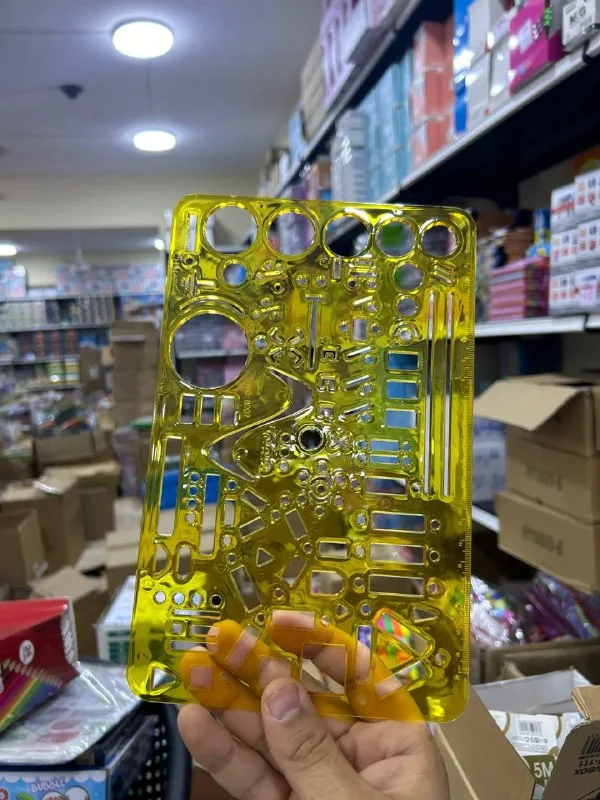 صورة 3 — مسطرة / شبلونة كهربائية فسفورى