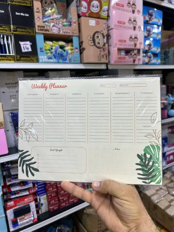 صورة 5 — Weekly Planner A4